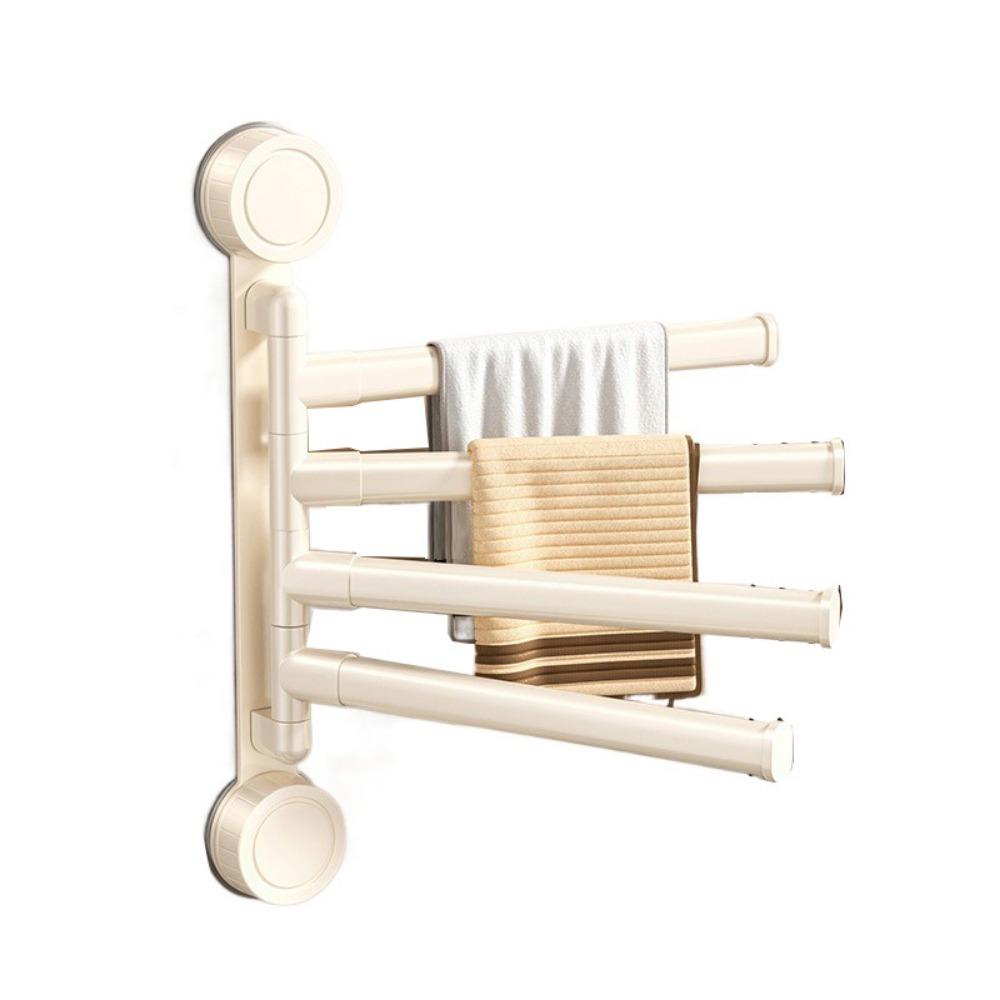 Rotating Swivel Towel Bar Multi-bar Bathroom Towel Rod Rust-proof Hanging Towel Holder  Living Room