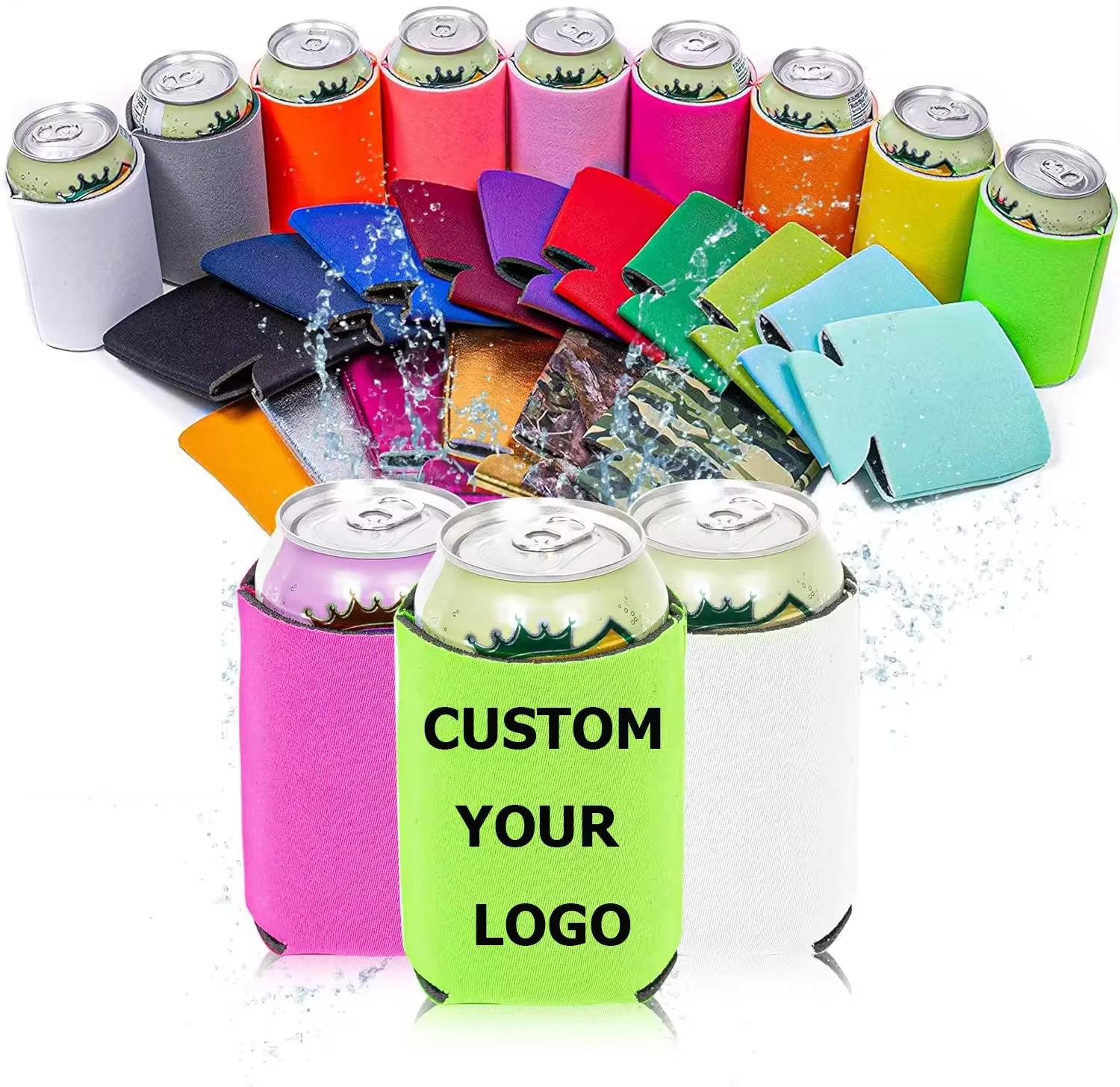 

Custom logo Beer Coozies Customized 5mm Bottle sleeves Neoprene Australia Style Can Cooler Sleeve Stubby Holders M