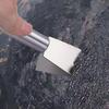 Multipurpose Stainless Steel Cleaning Scraper Rust Proof Blade Hanging Loop for Kitchen Baking Grill Window Cleaning