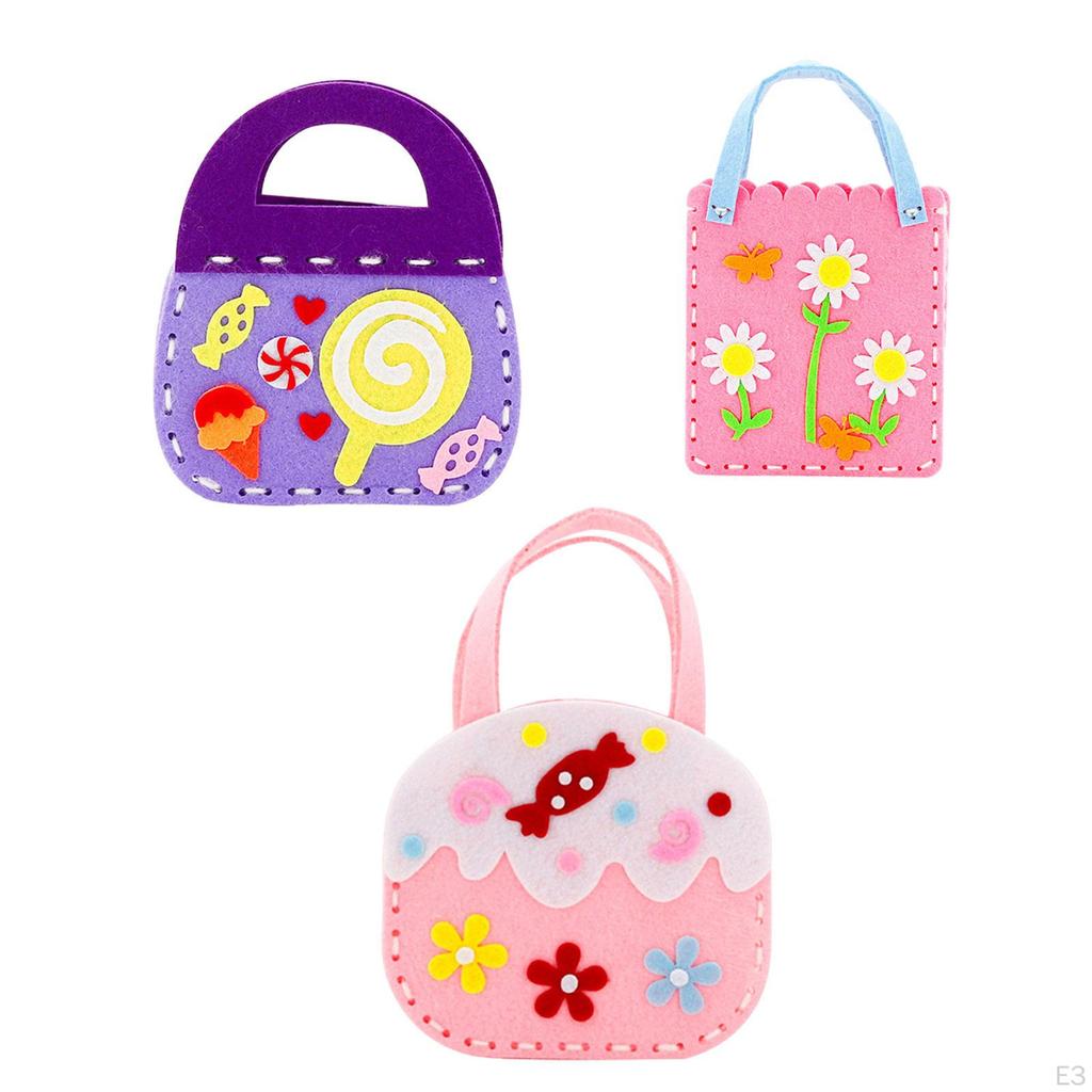 Children's Bag Craft Kit - DIY Sewing Set for Making Purses And Wallets