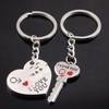 Love Heart Key Chains Lock Rings Bag Jewelry Wedding Trinket Valentine Day Gift