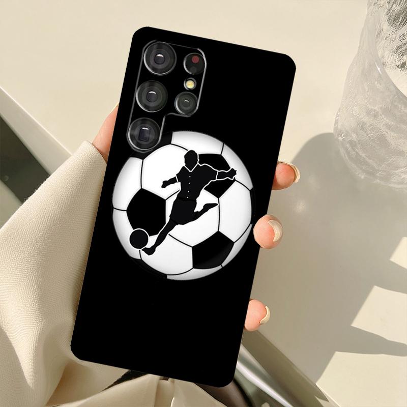 Football Soccer Ball Case For Samsung Galaxy S25 Ultra S21 S22 S23 S24 Ultra S9 S10 Plus S20 FE S25 FE Back Cover