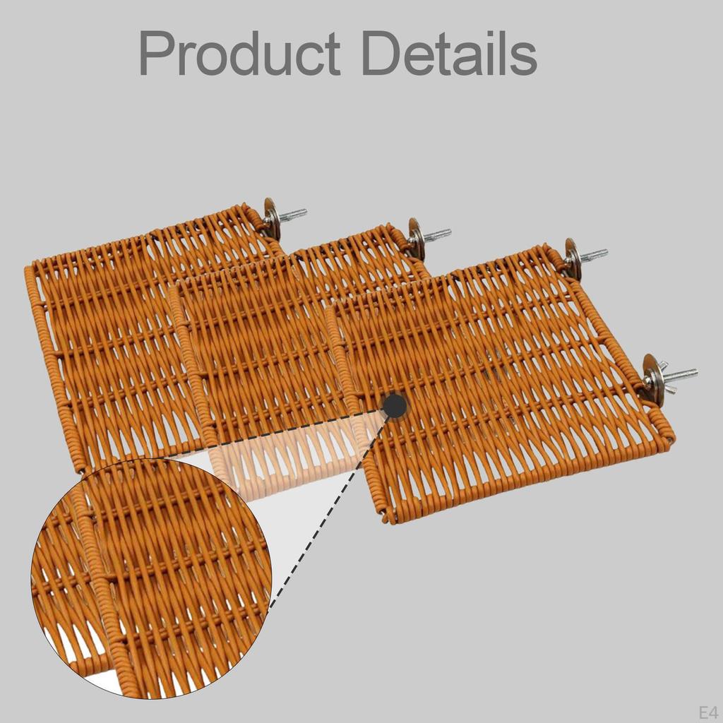 Sitzstangen-Set für Käfig, Einfach zu montieren, Sitzgelegenheit für Vögel, Ersatzteil für Papageienkäfig,