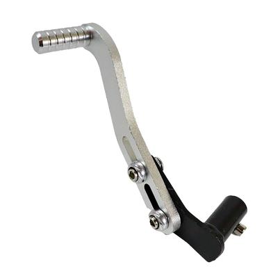 Nishihaya Motorcycle Shift Pedal, Universal, Aluminum, Adjustable Angle and Height (Silver)