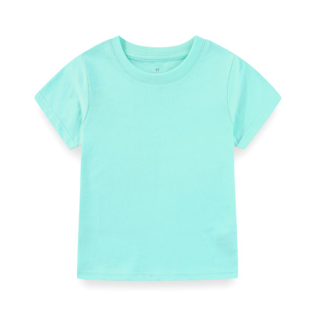 KIDDIEZOOM Modisches und bequemes kurzärmeliges T-Shirt für Säuglinge und Kleinkinder, Jungen und Mädchen, 100 % reine Baumwolle, weiche Neugeborenenkleidung