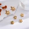 4Pcs Cute Crystal Pet Paw Charms Stainless Steel Turtle for Jewelry Making DIY Earrings Bracelet Necklace Supplies Accessories