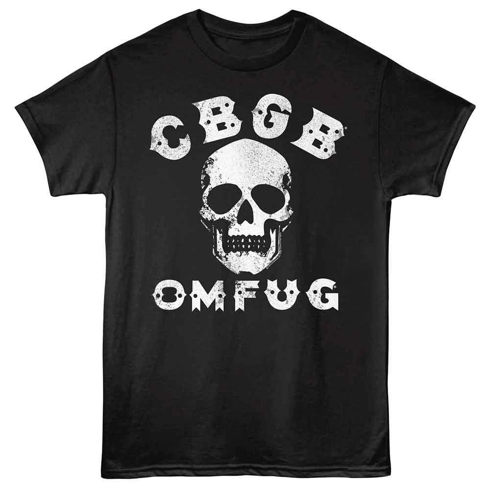 

CBGB - Skull - American Classics - Front Print Black Adult Short Sleeve T-Shirt 3XL