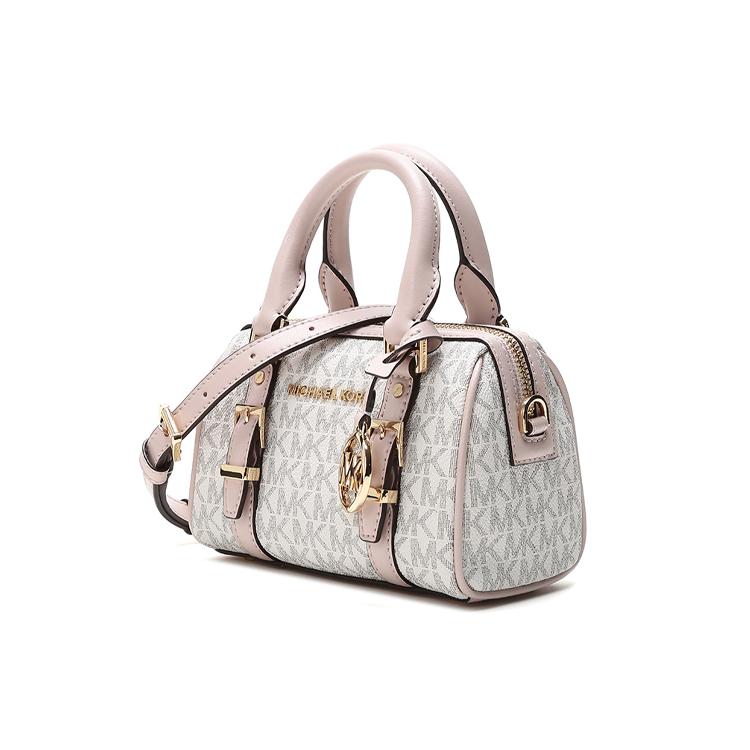 New MICHAEL KORS Bedford Artificial Leather Boston Bag One Shoulder Handbag Crossbody Bag Mini Women's Nude Pink 32F9G06C0B-173