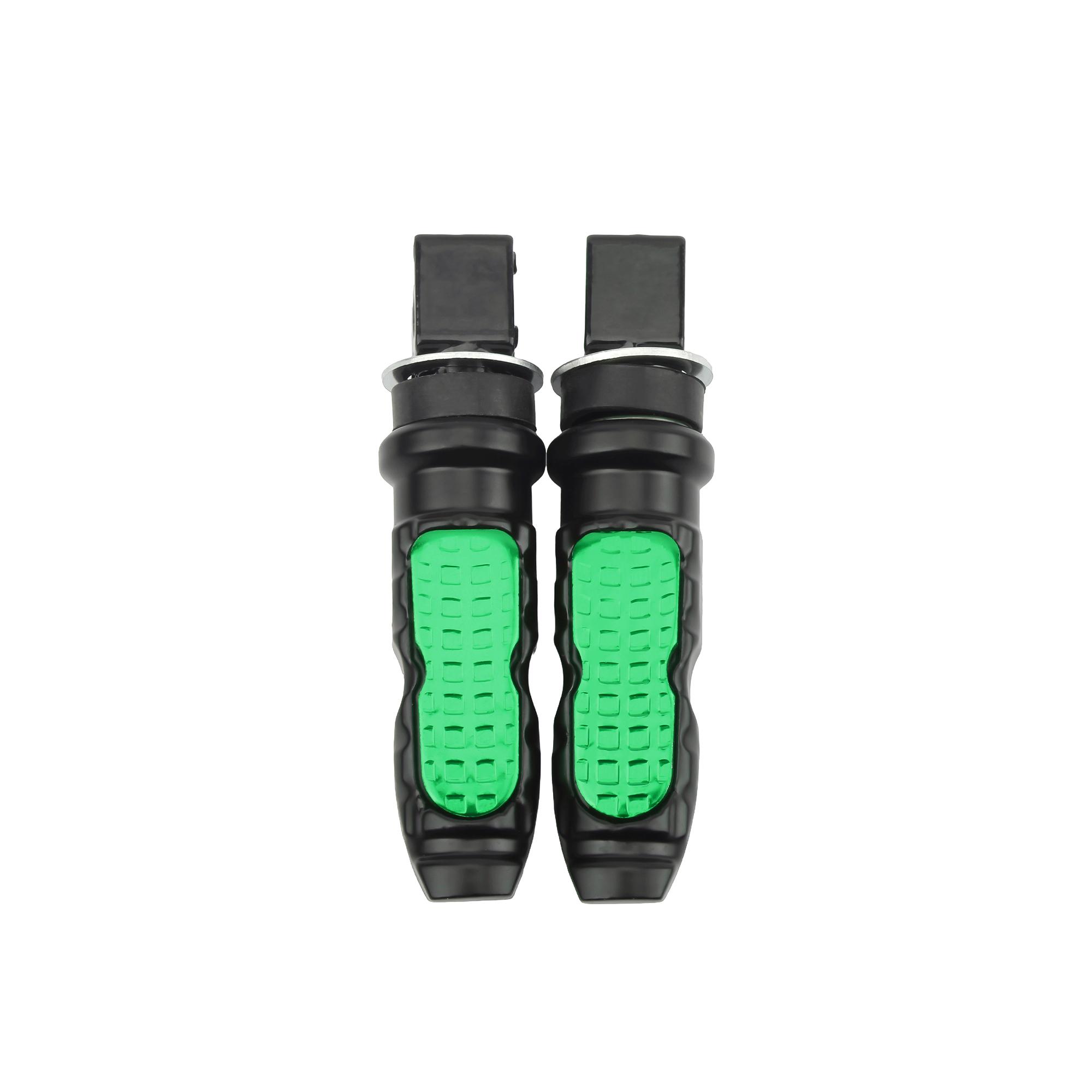 

Motorcycle Color Foot Pedals Universal Antiskid Aluminum Alloy Back Pedal Motorbike Scooter Modification Accessories зелёный