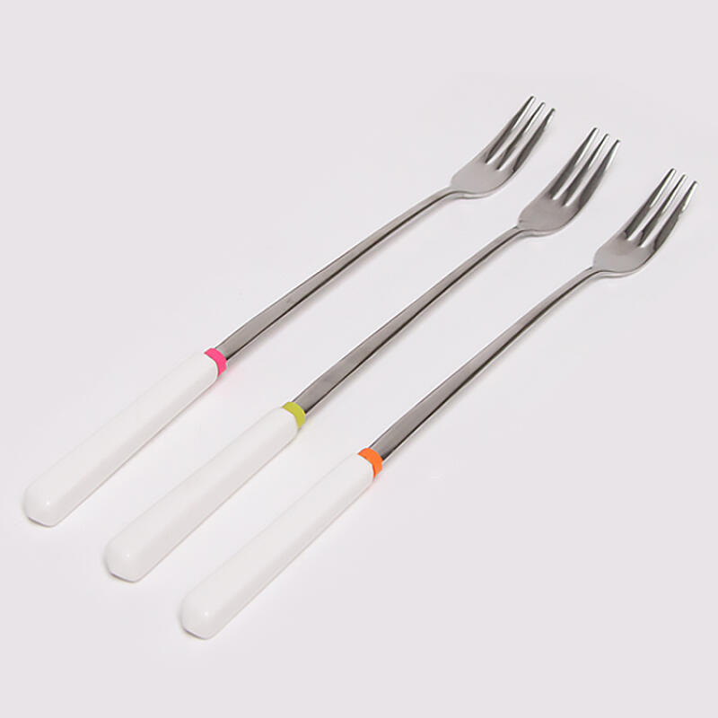 Fairway Cutlery Fruit Dessert Fork Long Fork 1p pink