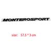 Odznaka z literami MONTERO SPORT dla logo Mitsubishi MONTEROSPORT etykieta na klapę bagażnika osłona maski samochodu logo do modyfikacji naklejki samochodowe