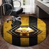 1PC round rug Powerful Symbol Design Printed Round Area Rug ,Rug For Home Office, Round Chair Rug, Decorative Carpet Fan gifts Christmas gift