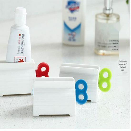 Manual Toothpaste & Cleanser Squeezer – Easy Rotate Clip for Kids & Adults