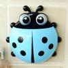 Lovely Cartoon Ladybug Toothbrush Holder  Bathroom Wall Ladybug Suction Sucker