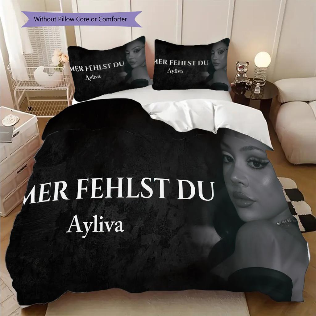 Musician Ayliva Bedding, Duvet Cover, Pillowcase, Home Decoration, Birthday Gift (1 * Duvet Cover+2 * Pillowcase, Coreless)