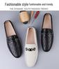 Men's Genuine Leather Slip-On Loafers - Autumn Collection, Casual Work Shoes, Large Sizes Available