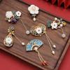 1Pcs National Style Brooch Women'S Retro High-End Corsage Temperament Tassel Pin Creative And Versatile