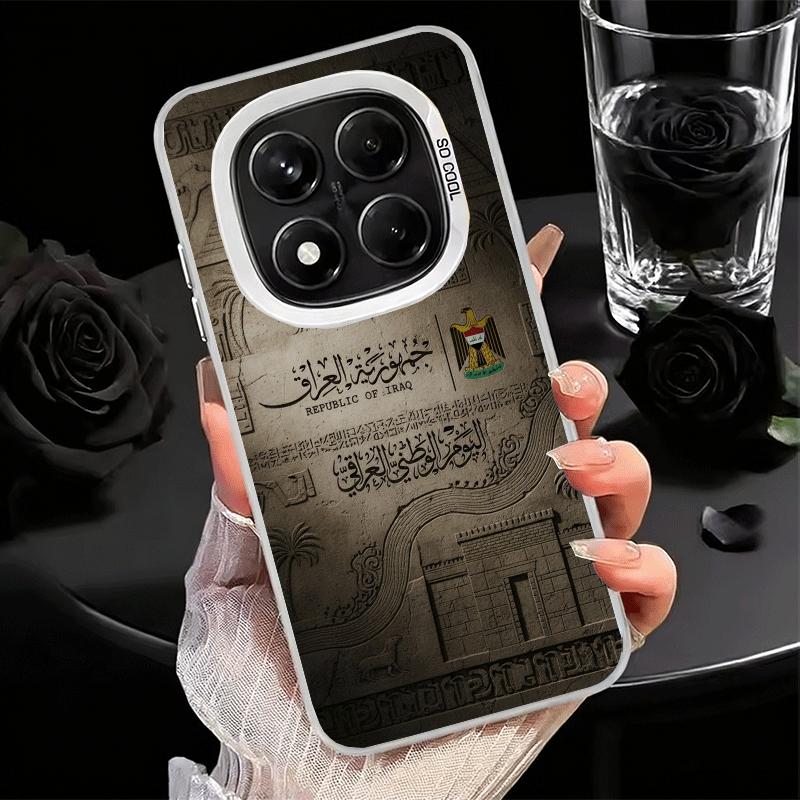 

Iraqi Flag Mark Shockproof Phone Case for Xiaomi Redmi Note 15 14 13 12 Pro Plus 11 11S 11T 5G Cover Anti Fall Fundas Redmi Note 14 4G