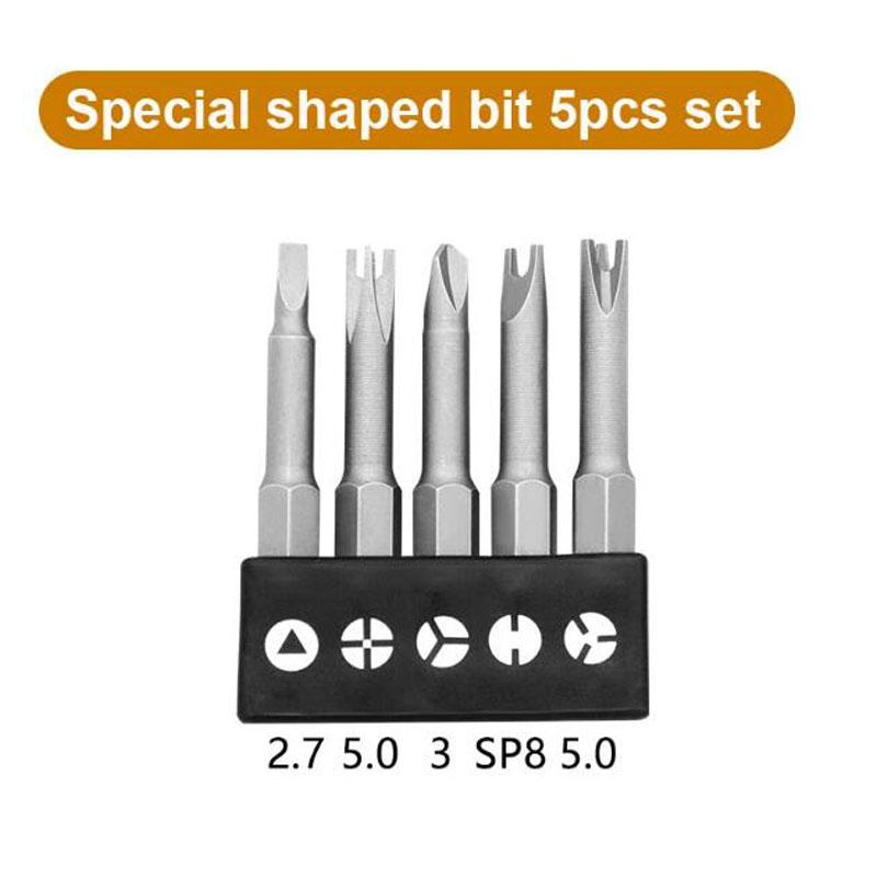 

Набор отверток специальной формы 50 мм U-образный Y-образный треугольный внутренний крест три точки насадка для отвертки инструмент аксессуары E золотой