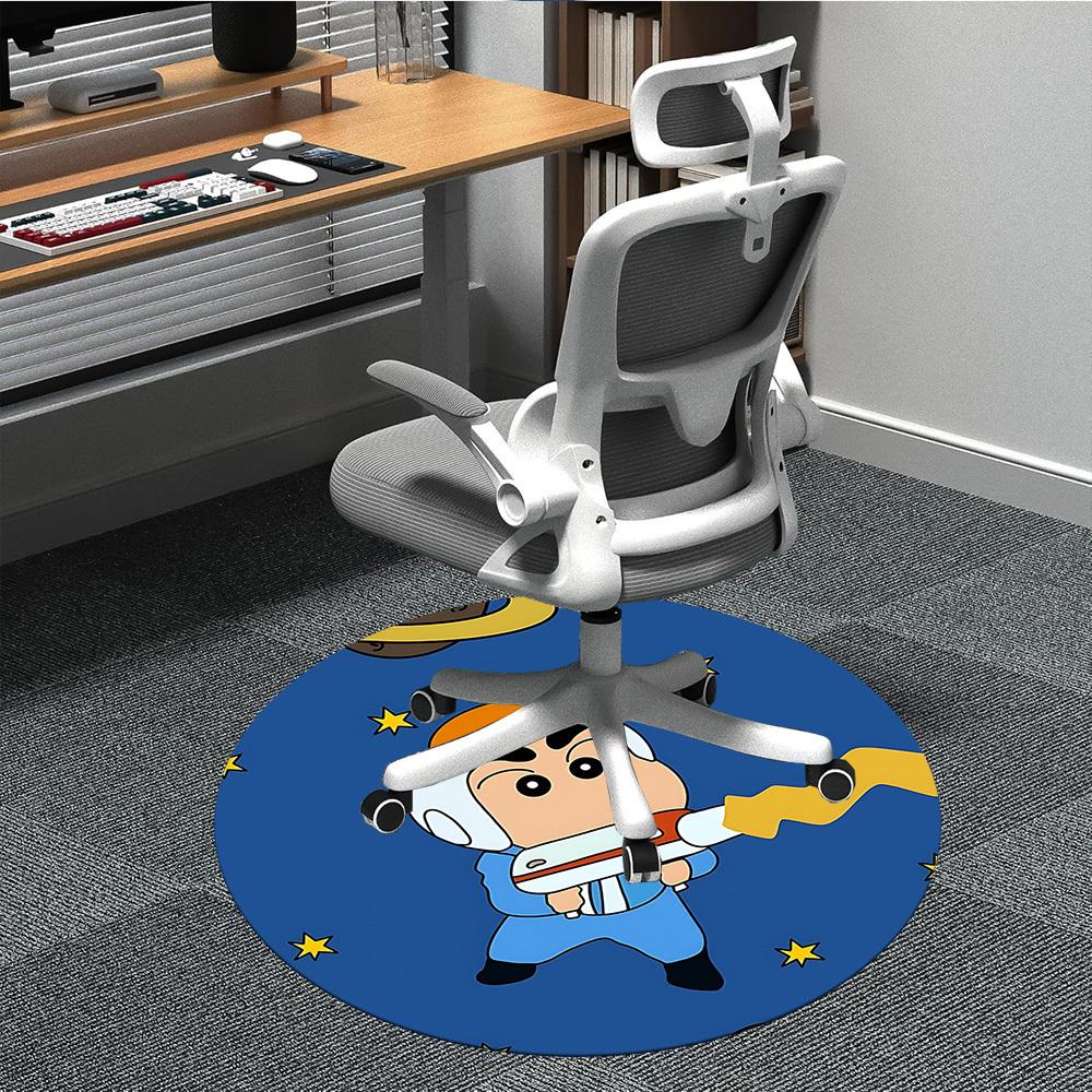 1pc Crayon Shin-chan Office Round Area Rug, Under Office Chairs Bedroom Living Room Home Decor  a1022114