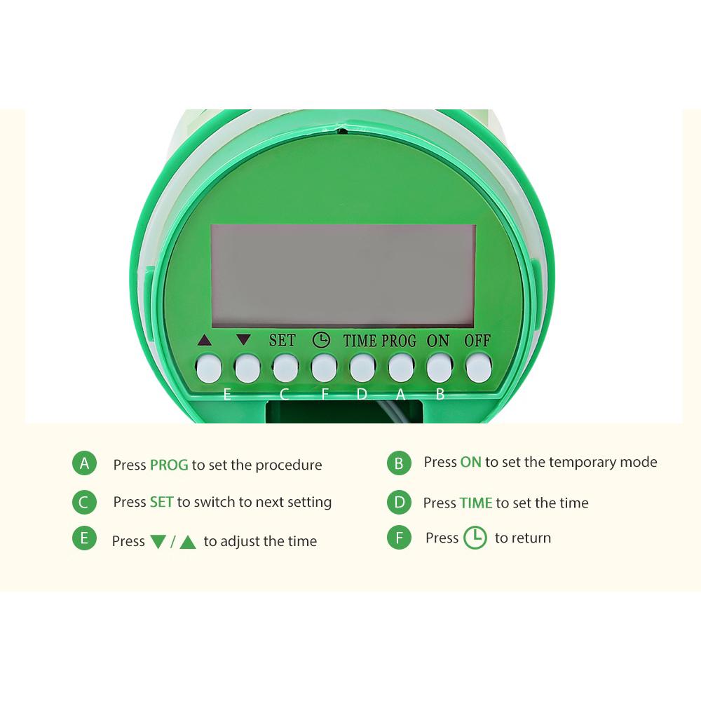 Intelligent Garden Watering Timer Automatic Flowers Irrigation Controller With LCD Display