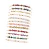 Festive Gifts Multicolor Faceted Stone Beaded Bracelet Set Delicate Fashion Jewelry for Women Daily Wear Simple Versatile Accessory