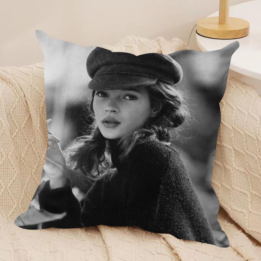 K-Kate M-Moss Cushion Cover Soft Plush Double-Sided Printed Sofa Pillow Cushion Cover | Cozy All-Season Durable Decor Gift