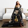 Italian Brainrot Characaters Meme Gen Z Funny Humor Blanket Quality Warm Soft Bedding Throws Couch Chair Sofa Bed Bedspread