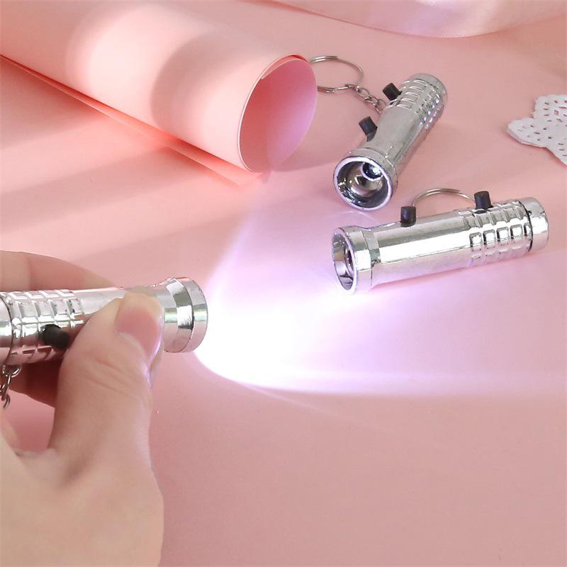 Ultraviolet LED Dual-Purpose Mini Flashlight Keychain for Banknote Detection
