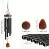 [PL]Classic 26 Inch Aluminum Pipe Wind Chimes With Wooden Hanging Tag Farmhouses Terraces Gardens Balcony Corridor Decoration