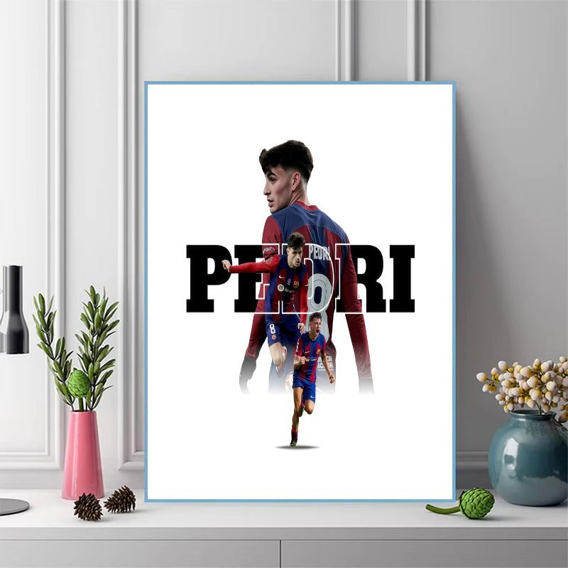 Pedri8 Pattern  3pcs 100% Round Full Drill 5D DIY Diamond Painting Embroidery Cross Stitch Rhinestone Décor