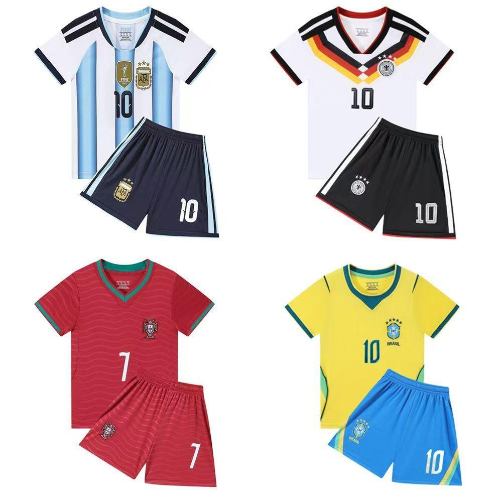 Kid Jersey World cup Jersey Football Star clothing Fans version