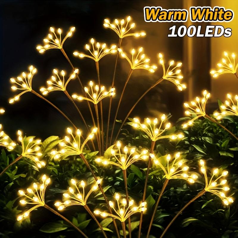 Solar powered fireworks light 60/80/100LED fairy light suitable for Christmas, New Year, winter festivals, camping, garden, wedding, party