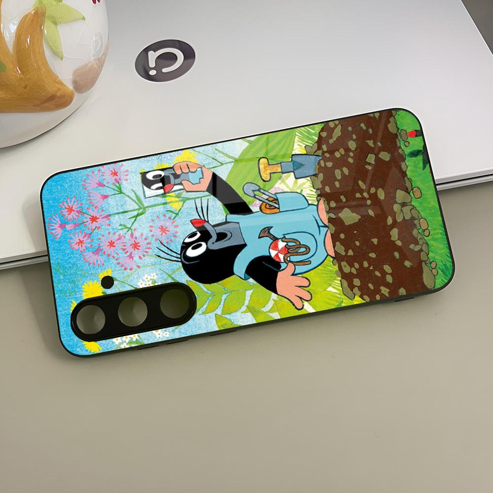 Cartoon Classic Krtek A Kalhotky Phone Case Glass For Samsung Galaxy S23 S25 S24 S21 S22 S20 Ultra Fe Plus Edge Cover