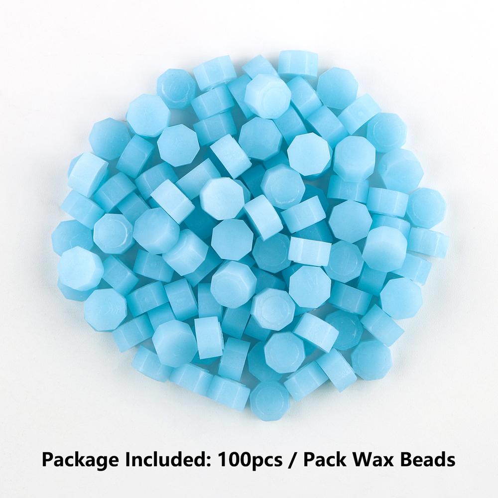 100pcs Wax Seal Beads - 24 Colors Sealing Wax Beads for Making Wax Seals, Decor for Envelope Letter Wedding Invitation