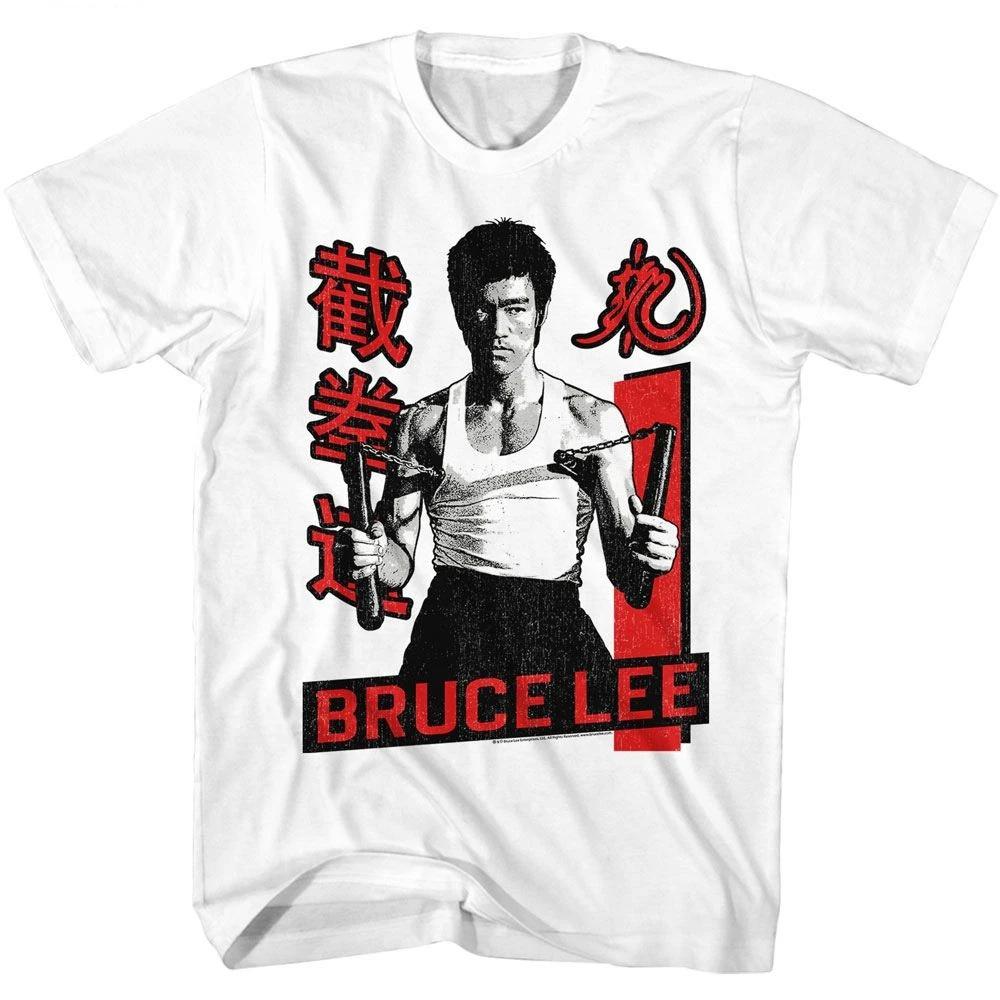 Bruce Lee Nunchucks White Icon Children s T-shirt 110