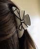 Has En011 Double Color Edge Ribbon Hair Clip (2Colors)