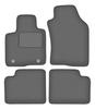 Velurové grafitové autokoberce pro: Lancia Ypsilon III hatchback (2011-)