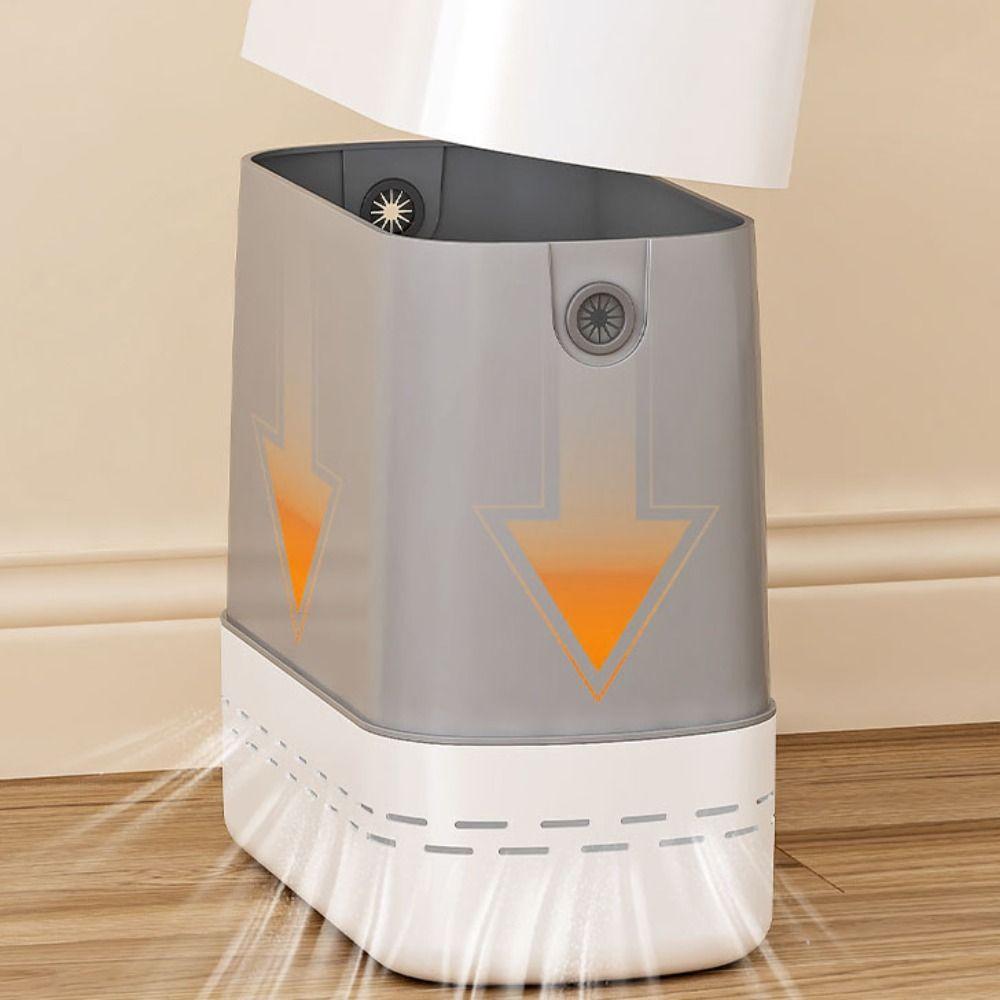 Storage Bucket Waterproof Bin with Lid Desktop Garbage Bin Sealed Trash Can  Bathroom