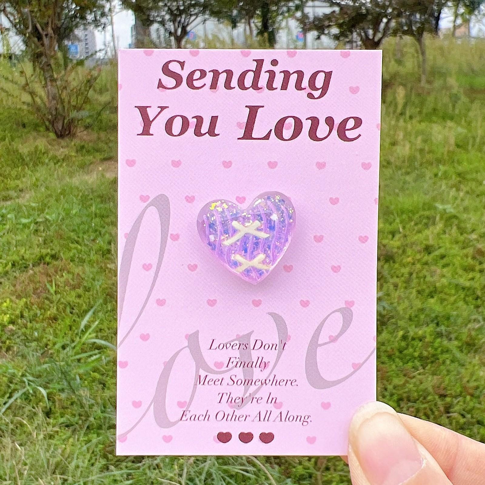 

6PC Pocket Card Decoration Gift Diy Card Cross-border Valentine s Day Hug Card Love Card For Children, Friends, Lovers Valentines Party Supplies One Size