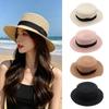 Sunshade Flat Tops Cap French Style Sun Hat Ins Straw Hat  Men and Women