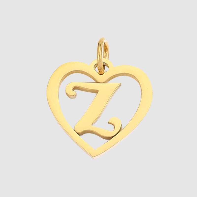 eManco English Alphabet Pendants: Stainless Steel Jewelry Accessories for DIY Projects.