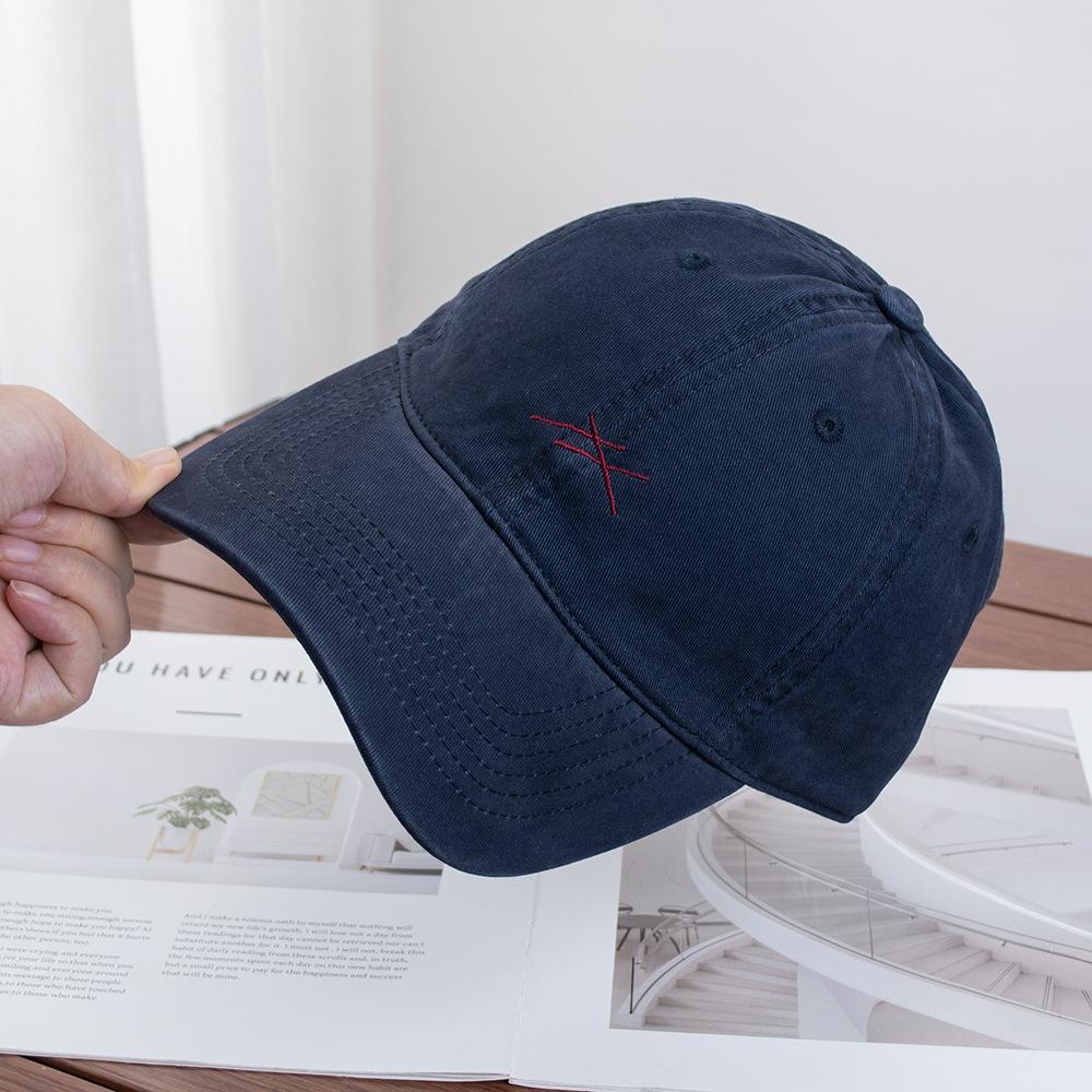Casual Simple Embroidered Baseball Cap Children's Autumn New Couple Cap Versatile Face Small Soft Top Hat