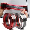 new Car carbon fiber rubber molding strip soft black bumper decorative threshold protector car styling sticker