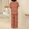 Women's Plus Size Printed 2-Piece Set – Casual Summer Outfit (XL-5XL)