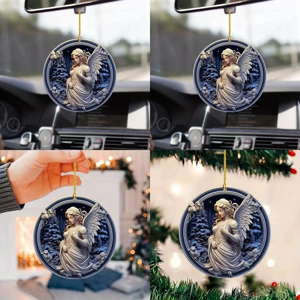 Surface Flat Acrylic Angel Vehicle Decor With Modern Design Accessories For