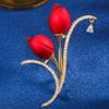 Spille senior Spilla a foglia di fiore per spille da donna con pendente per abiti alla moda