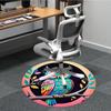 1pc Owl Artwork Office Round Rug, Non-slip, Soft and Durable Office Rug for Interior Decoration, Perfect for Office, Beautiful Decoration yy260323090