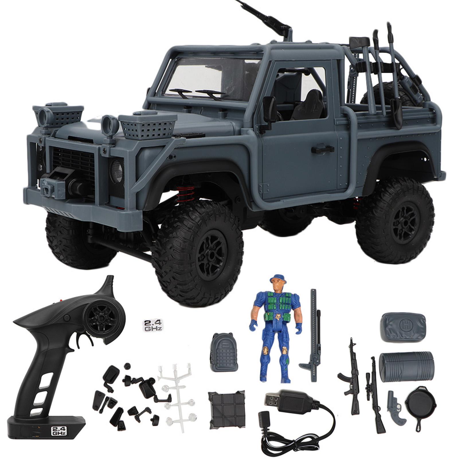 1:12 Remote Control Simulated Four wheel Drive Vehicle Military Climbing Car Toy(Military Blue)