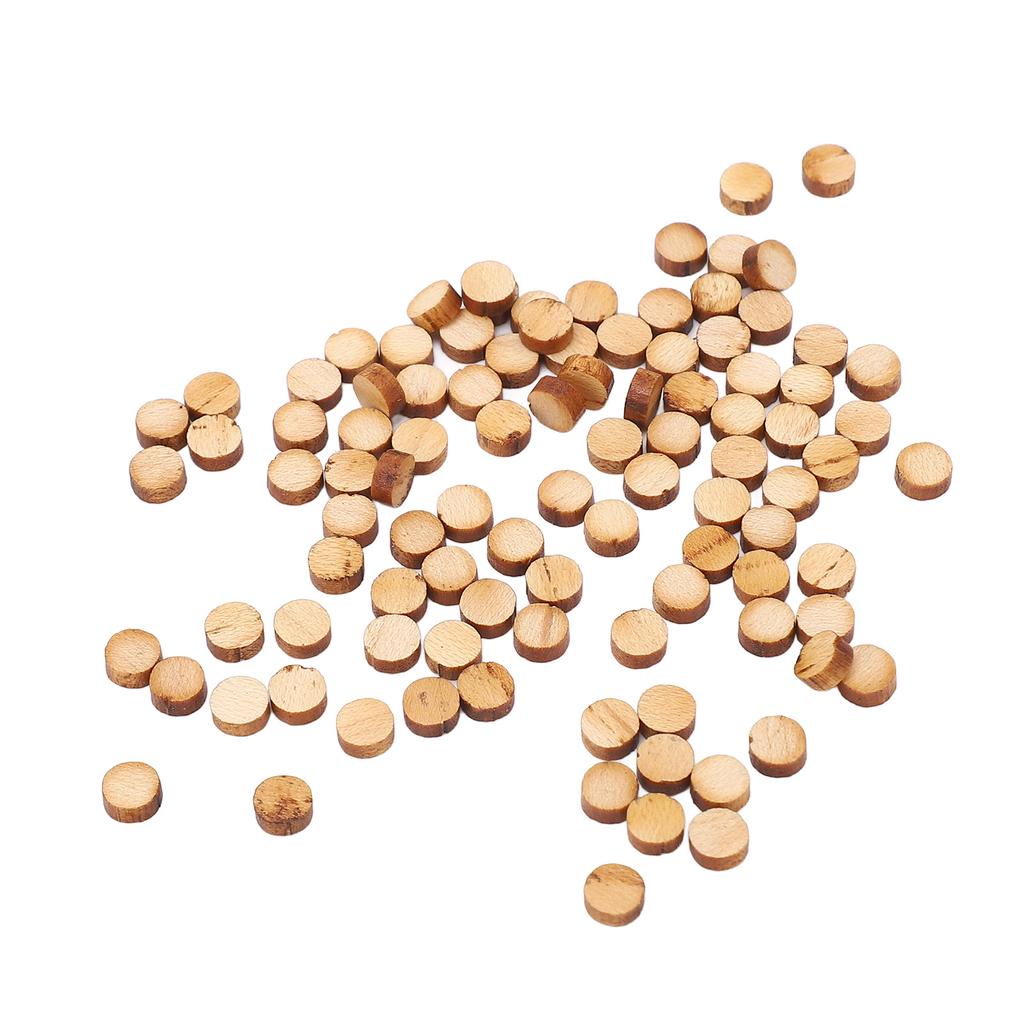100Pcs Guitar Fretboard Dots Maple Wood Round Inlay Fingerboard Dot Markers for Mandolin Ukulele 5mm
